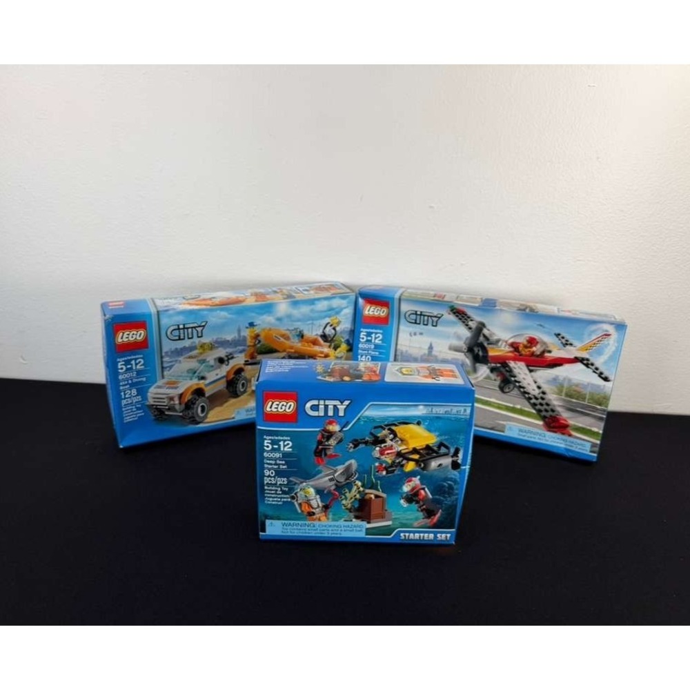 LOT OF 3 LEGO CITY: Deep Sea Starter Set 60091, 60019, 60012  NEW SEALED